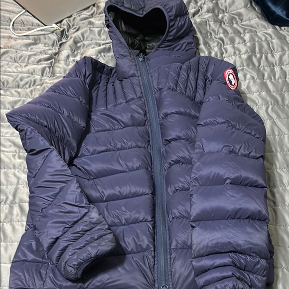 Canada Goose Blue Puffer Jacket Quilted Design - Picture 5 of 6